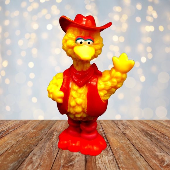 Toys 199s Sesame Street Farm Action Illcotyco Big Bird Figure Toy